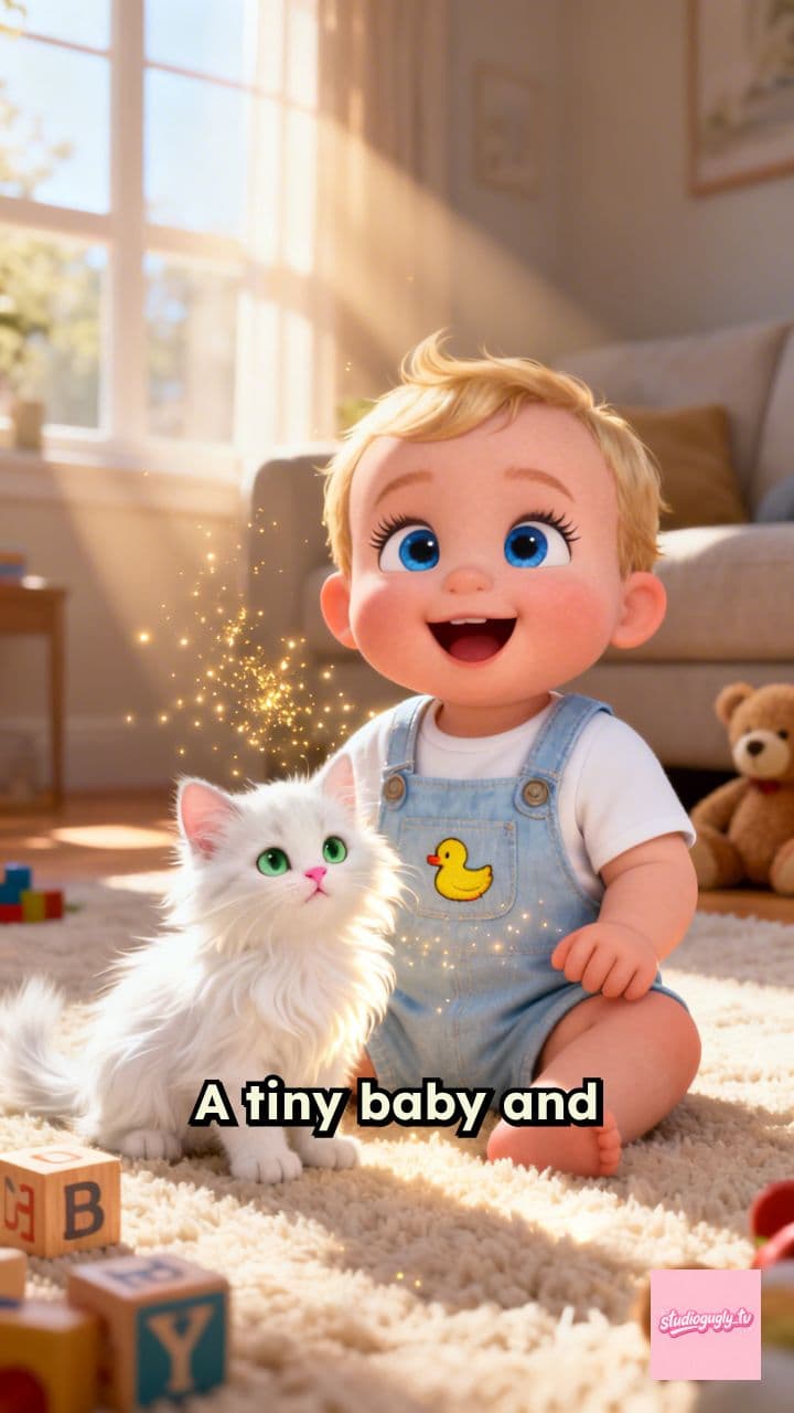 Baby and Kitten Best Buddies