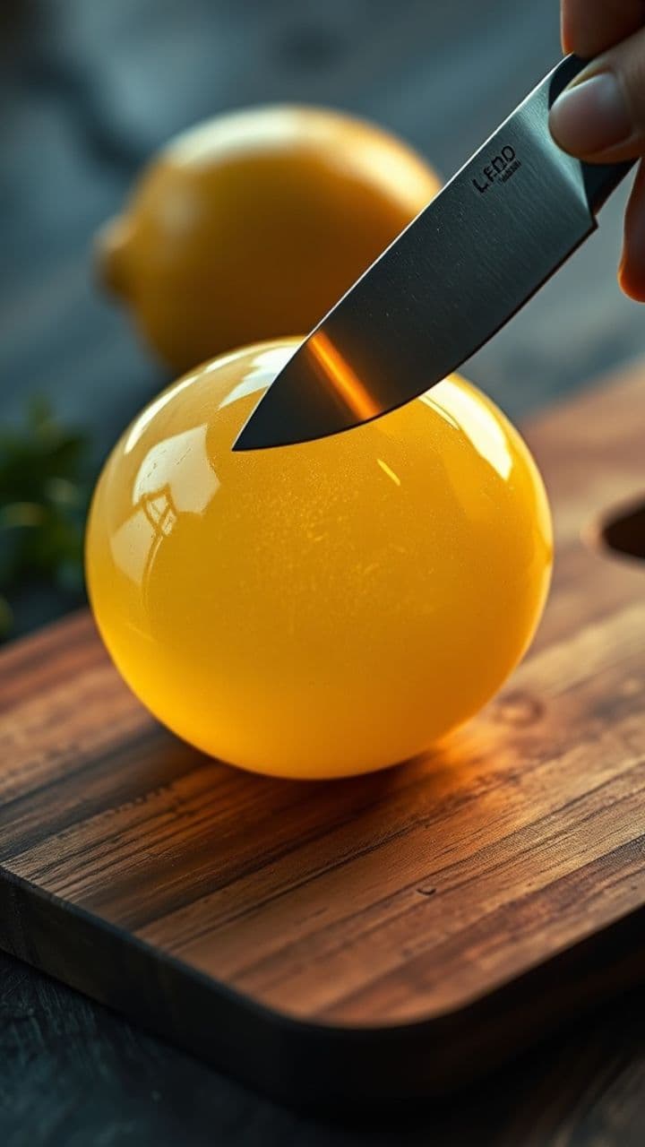 Glass Lemon Slices ASMR