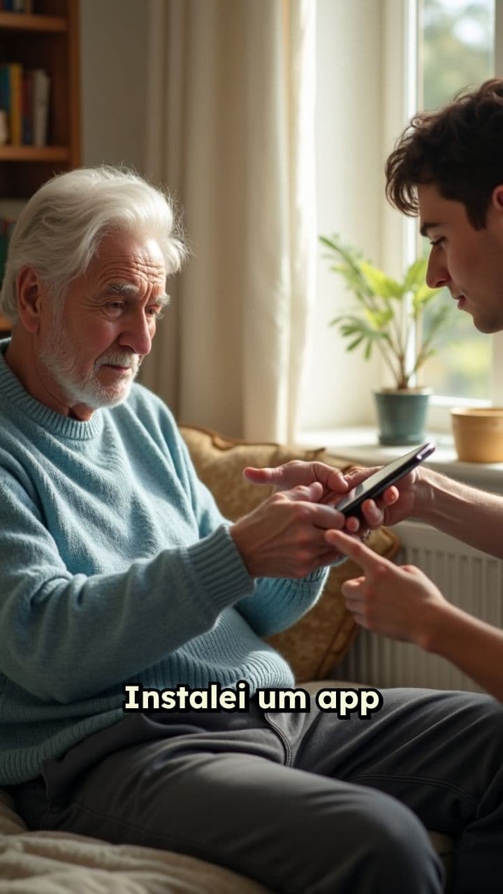 App simples transforma a comunicação do avô