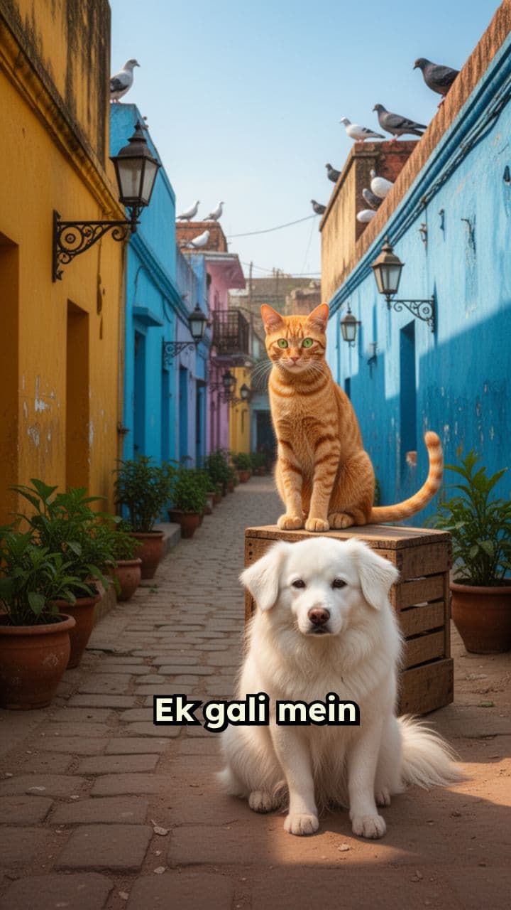 Billi aur Kute ki Dosti