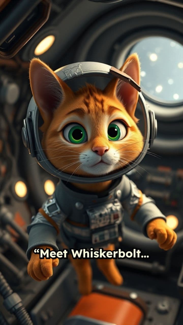 Whiskerbolt: The Accidental Astronaut Cat