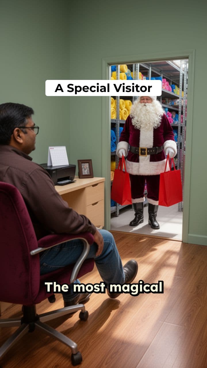 A Festive Surprise at the Office