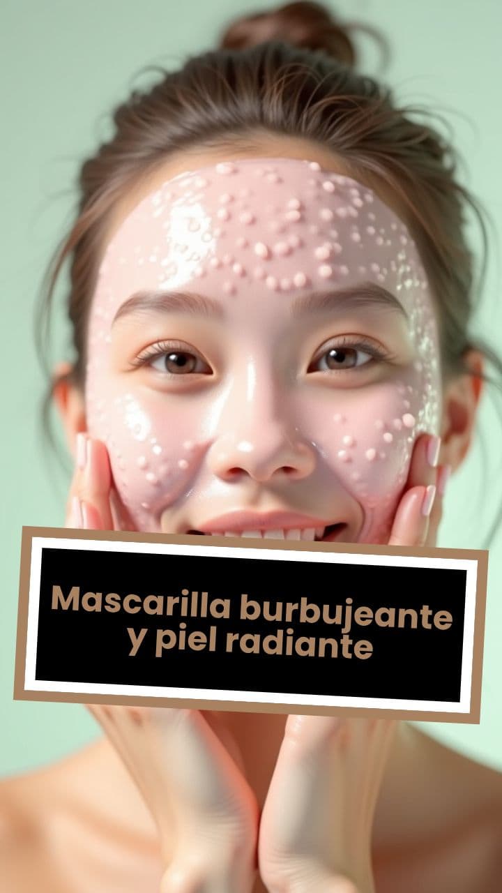 Mascarilla burbujeante y piel radiante