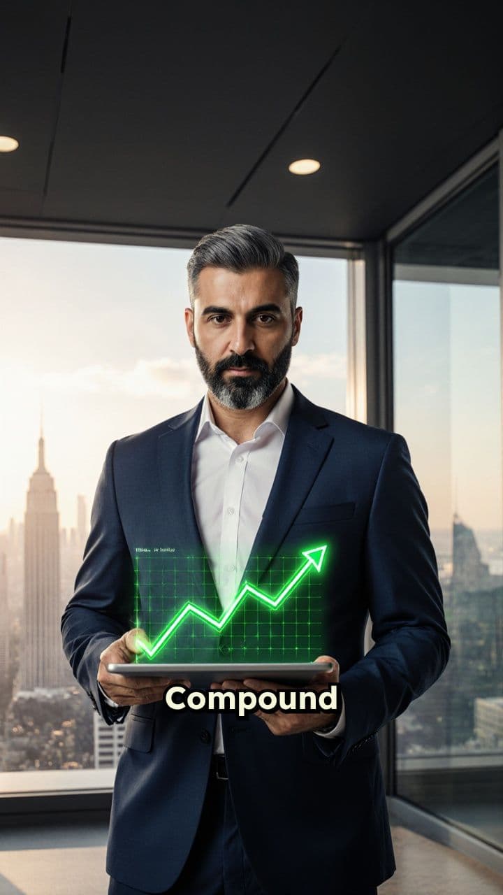 قوة الفائدة المركبة مع الوقت