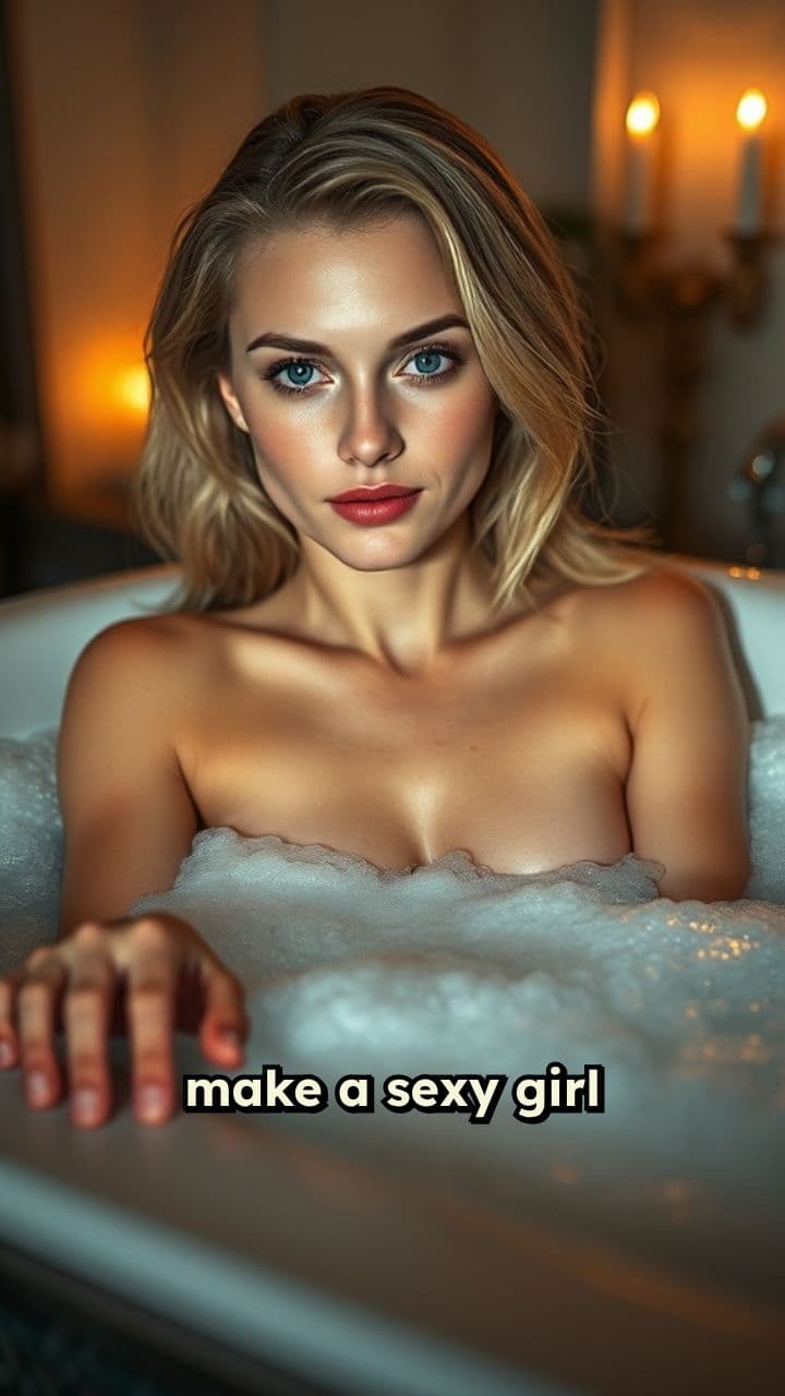 Sensual Bath Scene