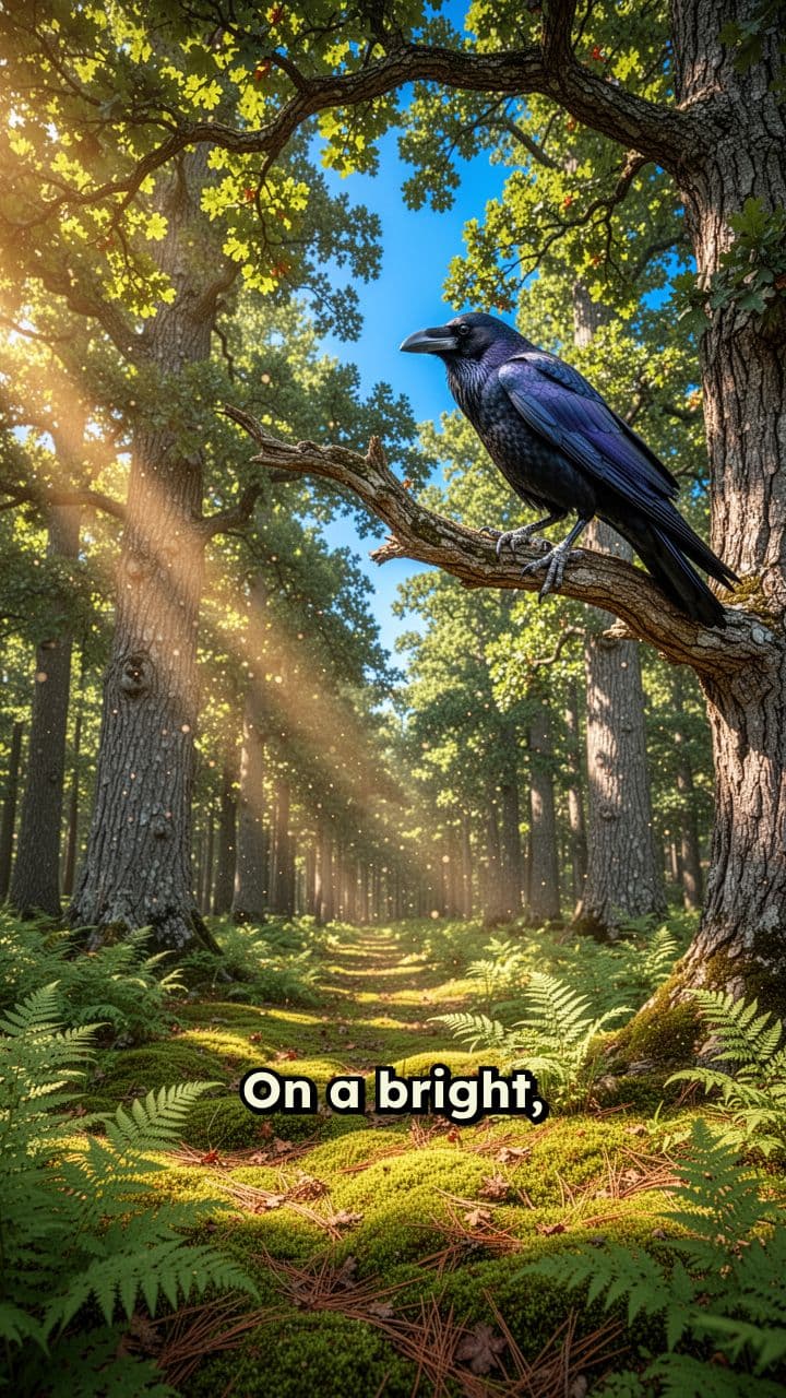 The Clever Crow and the Pebbles