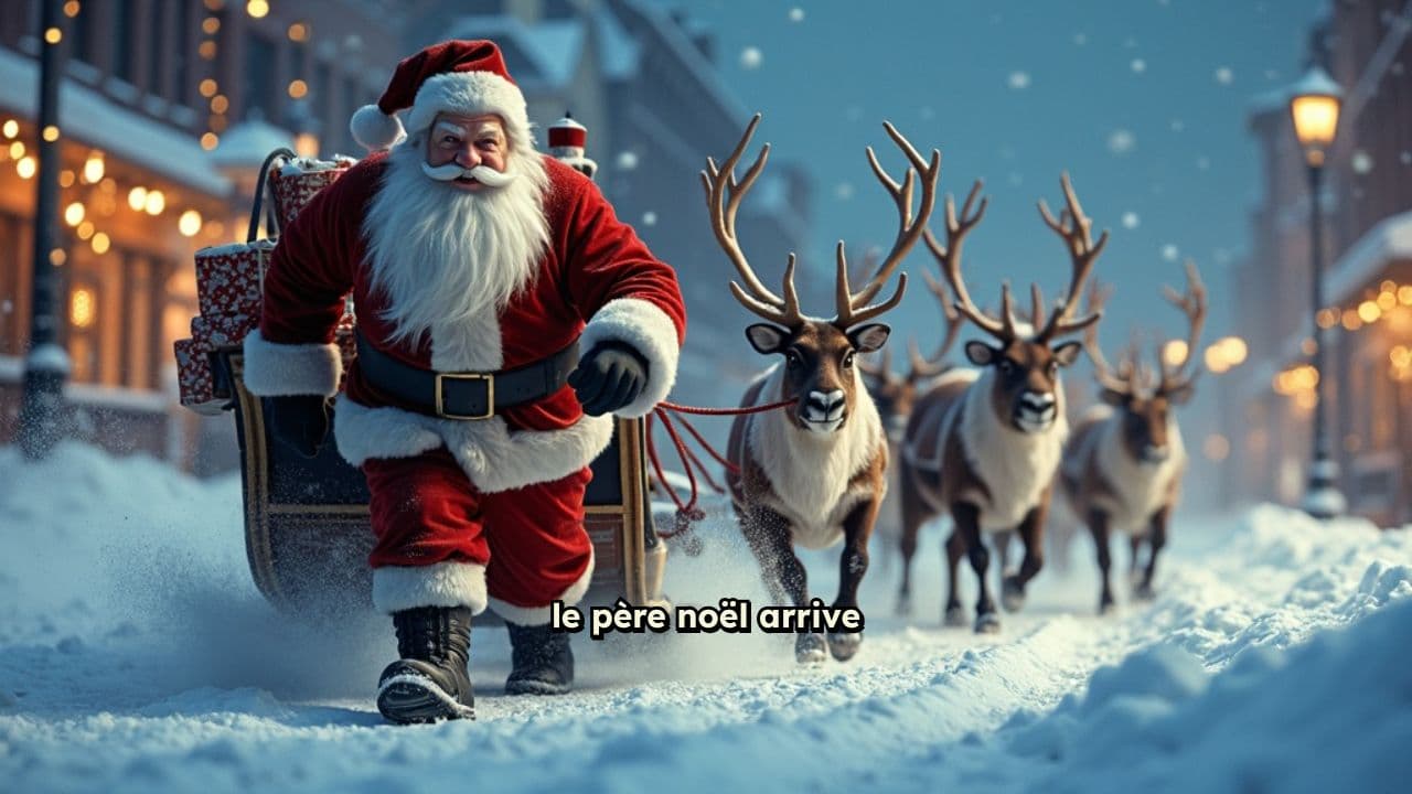 Le Père Noël et le camion magique