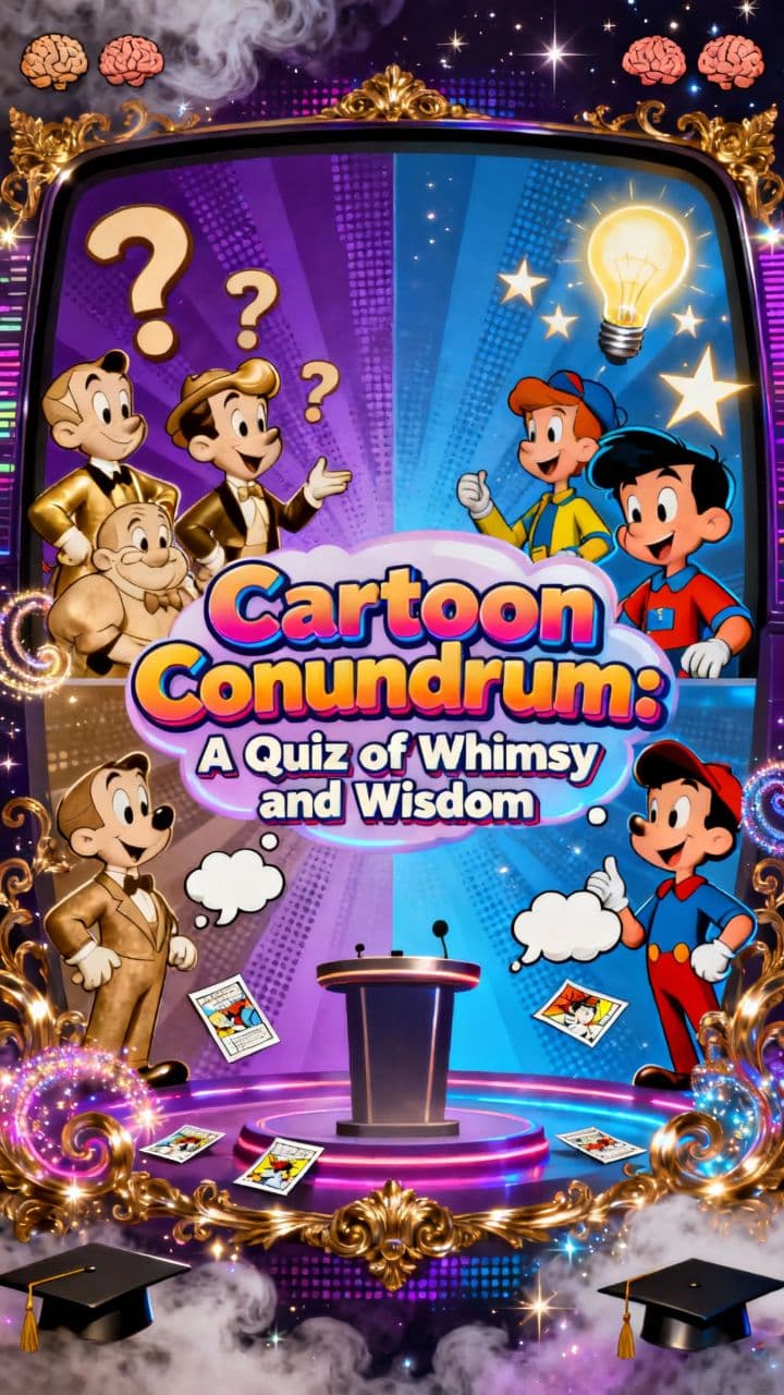 Cartoon Conundrum: A Quiz of Whimsy and Wisdom