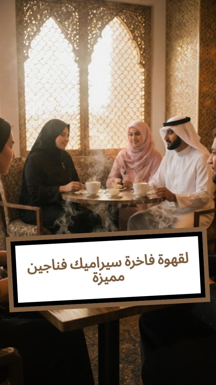 فناجين سيراميك فاخرة لقهوة مميزة