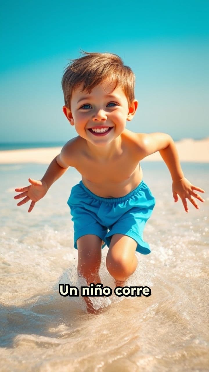 Niño en el Mar