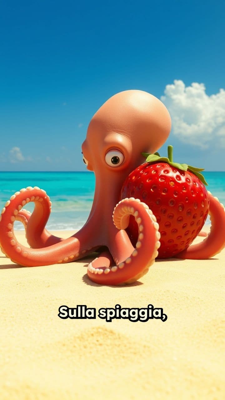 Il Polpo Calvo Mezzo Fragola
