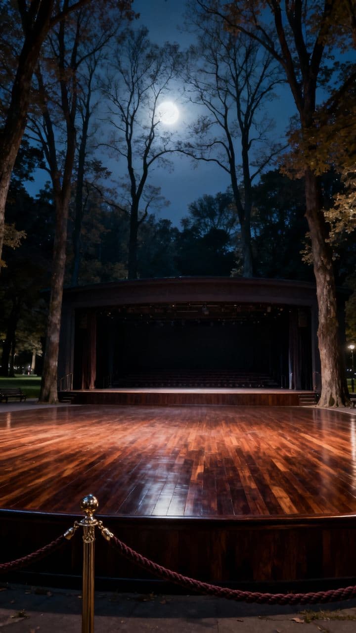 Moonlit Ballet in a Crowded Space