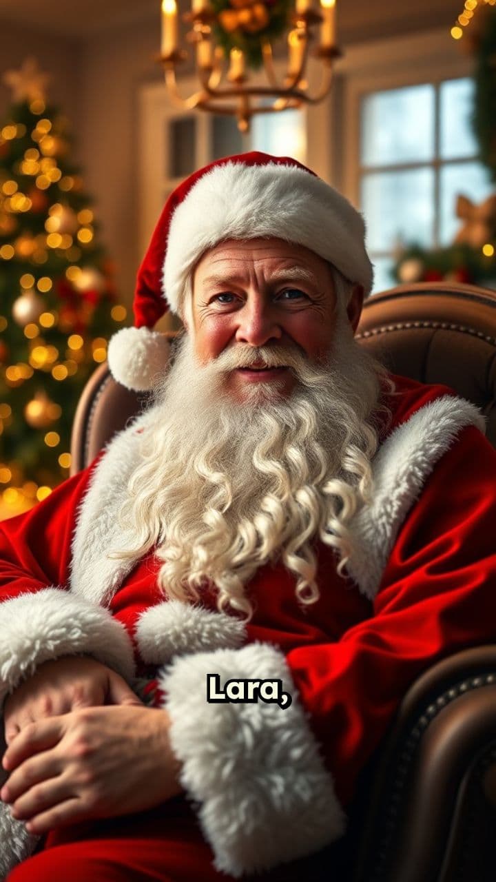 Auguri di Natale di Babbo Natale a Lara