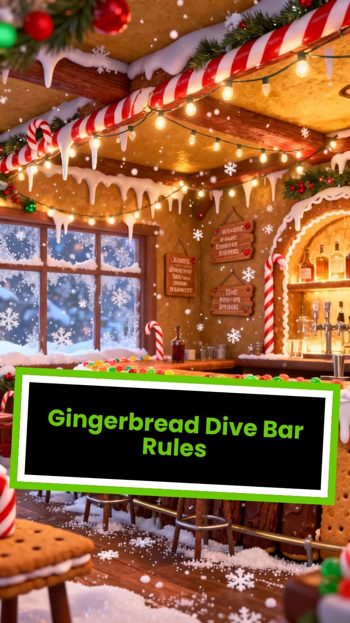 Gingerbread Dive Bar Rules
