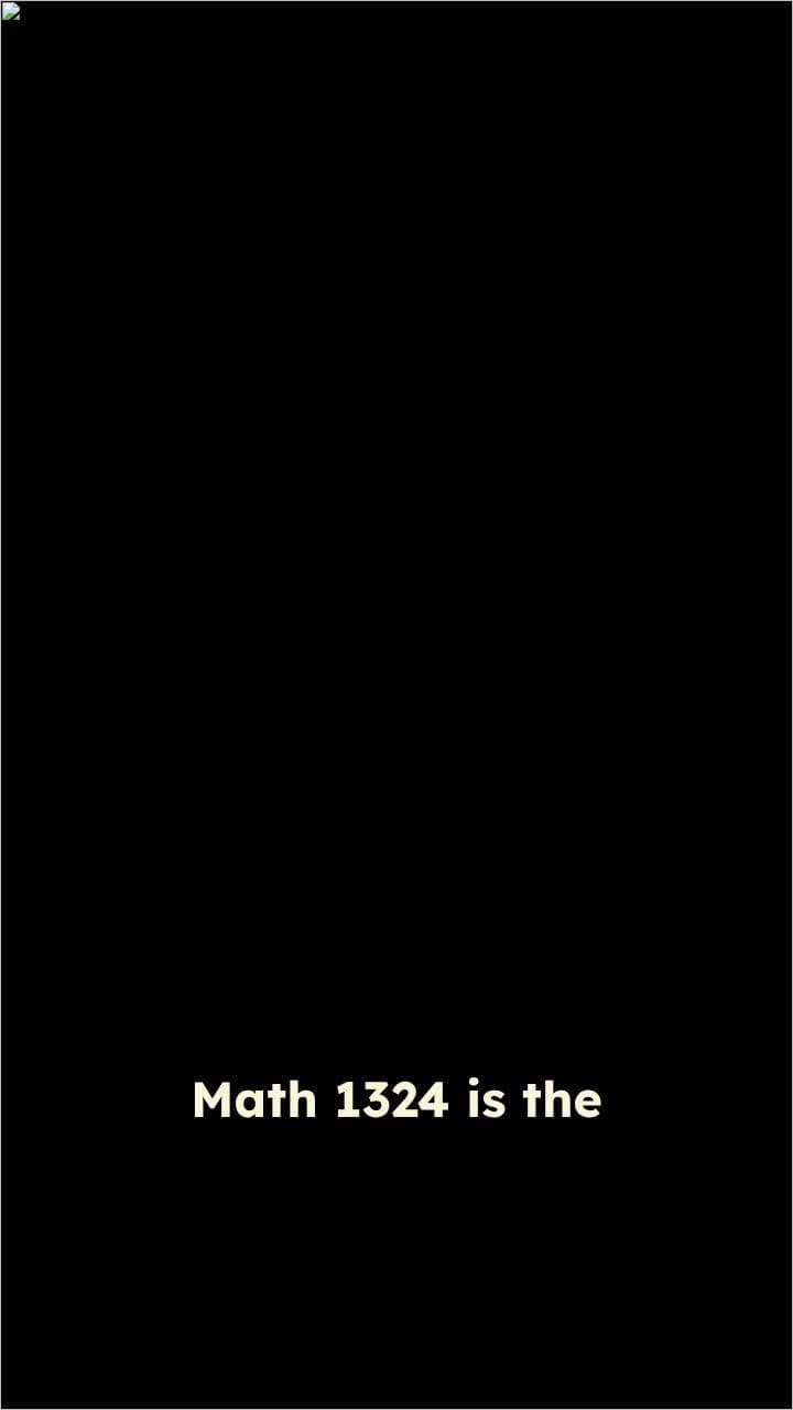 Math 1324: Conquering the Final Boss