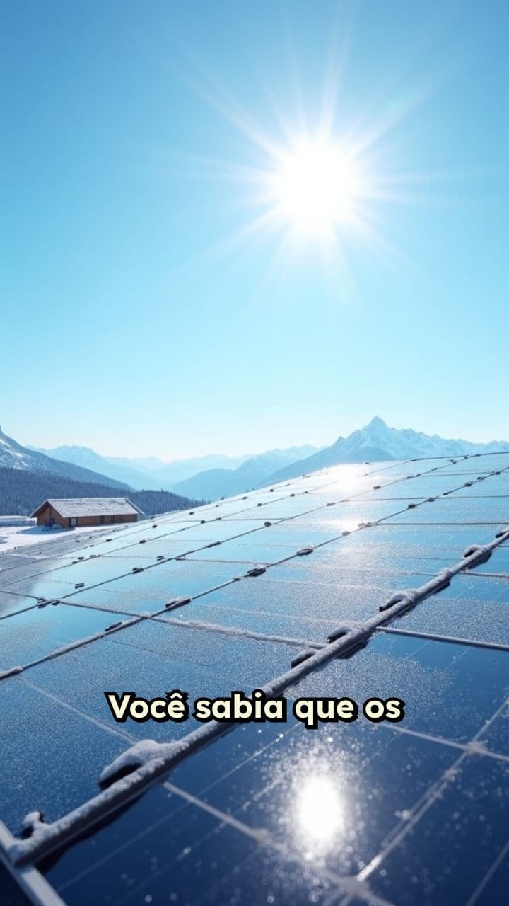 Eficiência dos painéis solares em dias frios