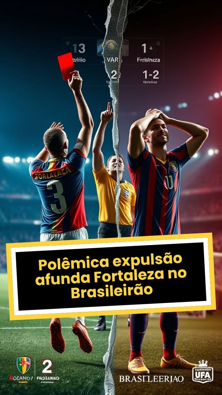 Polêmica expulsão afunda Fortaleza no Brasileirão