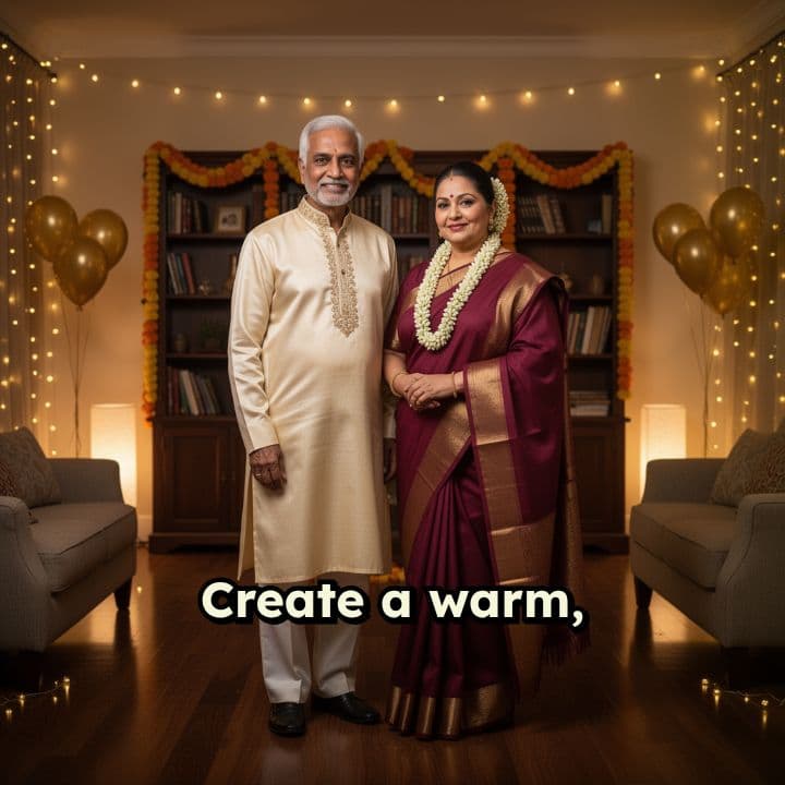 New Year Wishes in Warm Light