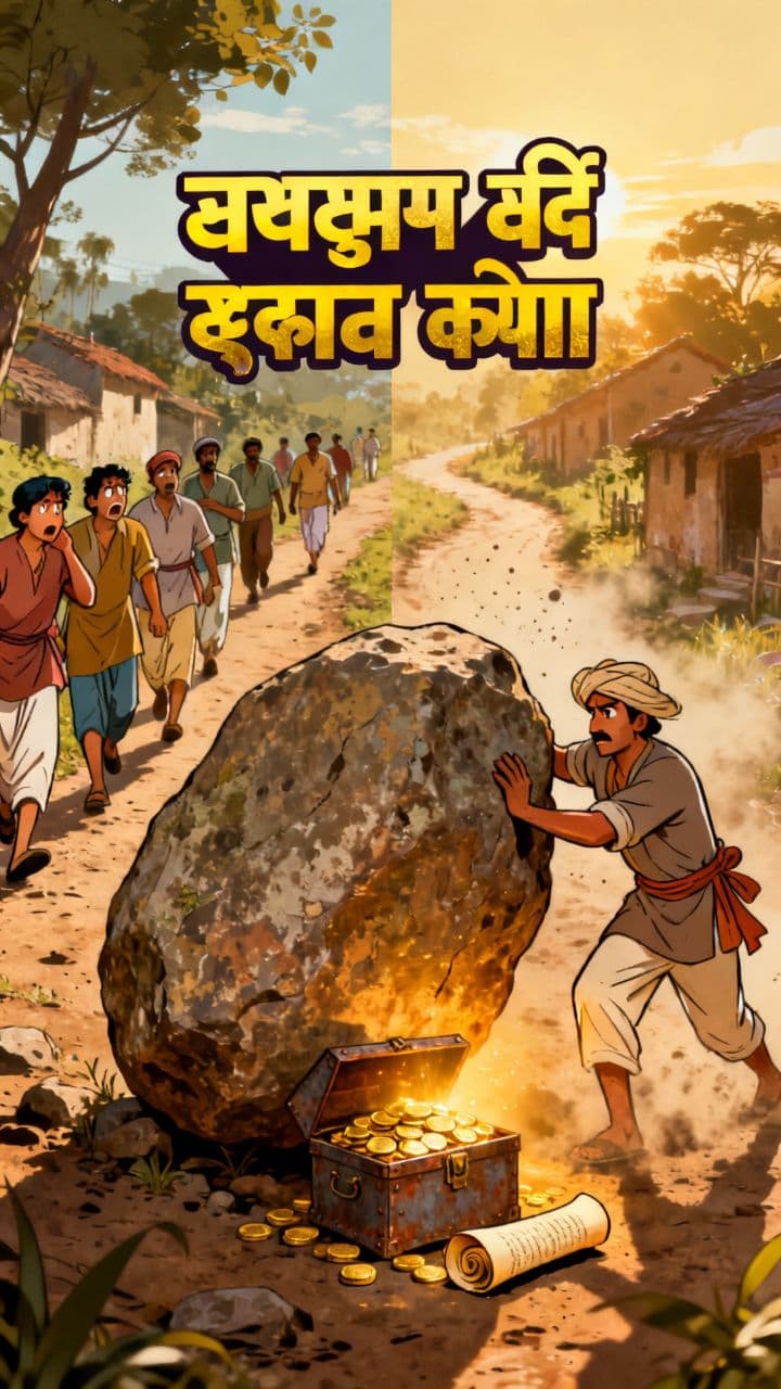 पत्थर के नीचे छुपा इनाम
