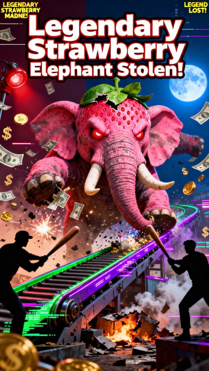 Legendary Strawberry Elephant Stolen!