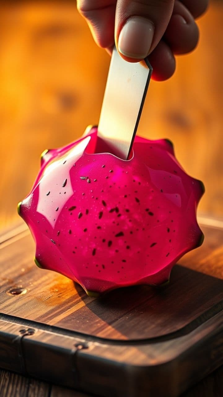 Glass Dragon Fruit Slice