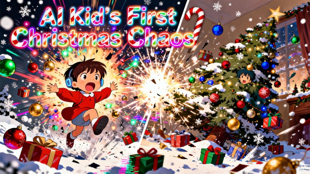 AI Kid’s First Christmas Chaos