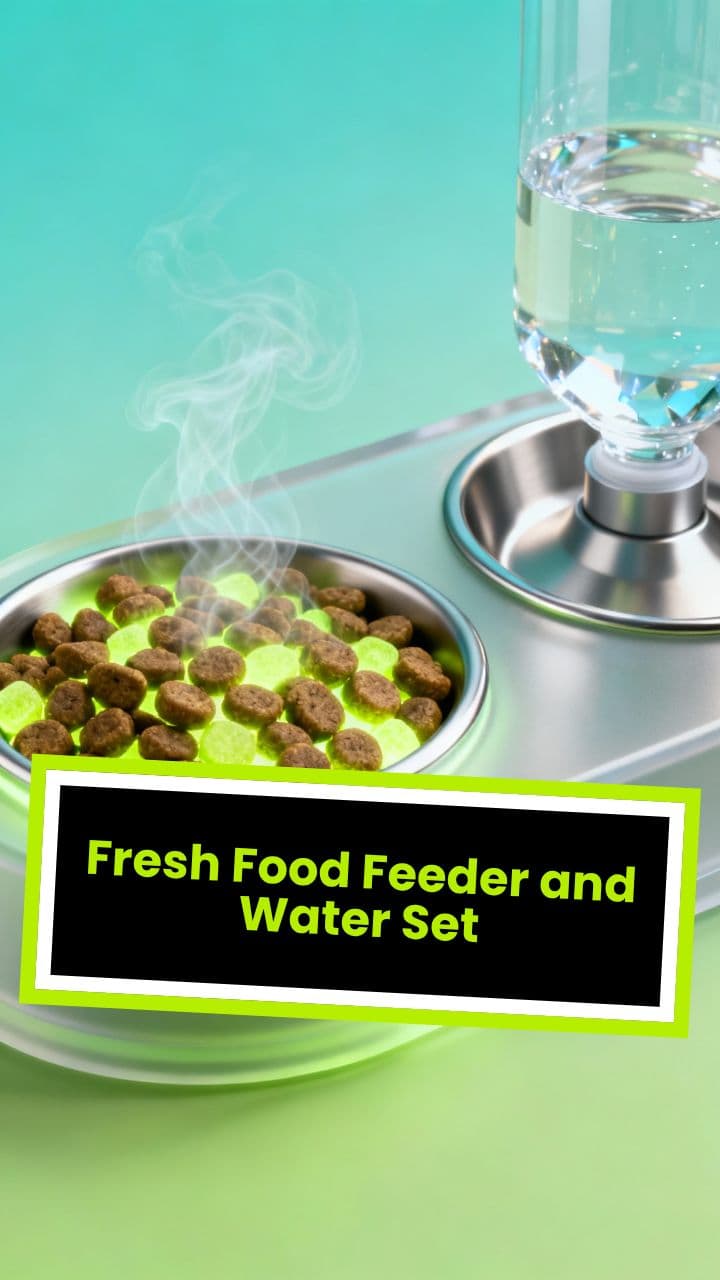 Fresh Food Feeder and Water Set