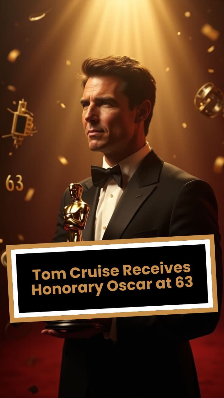 Tom Cruise Receives Honorary Oscar at 63
