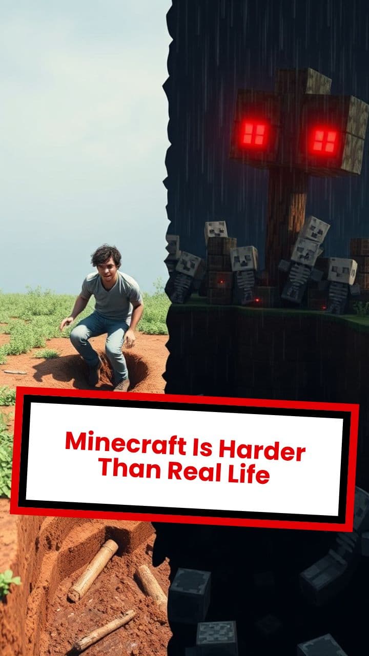Minecraft Is Harder Than Real Life