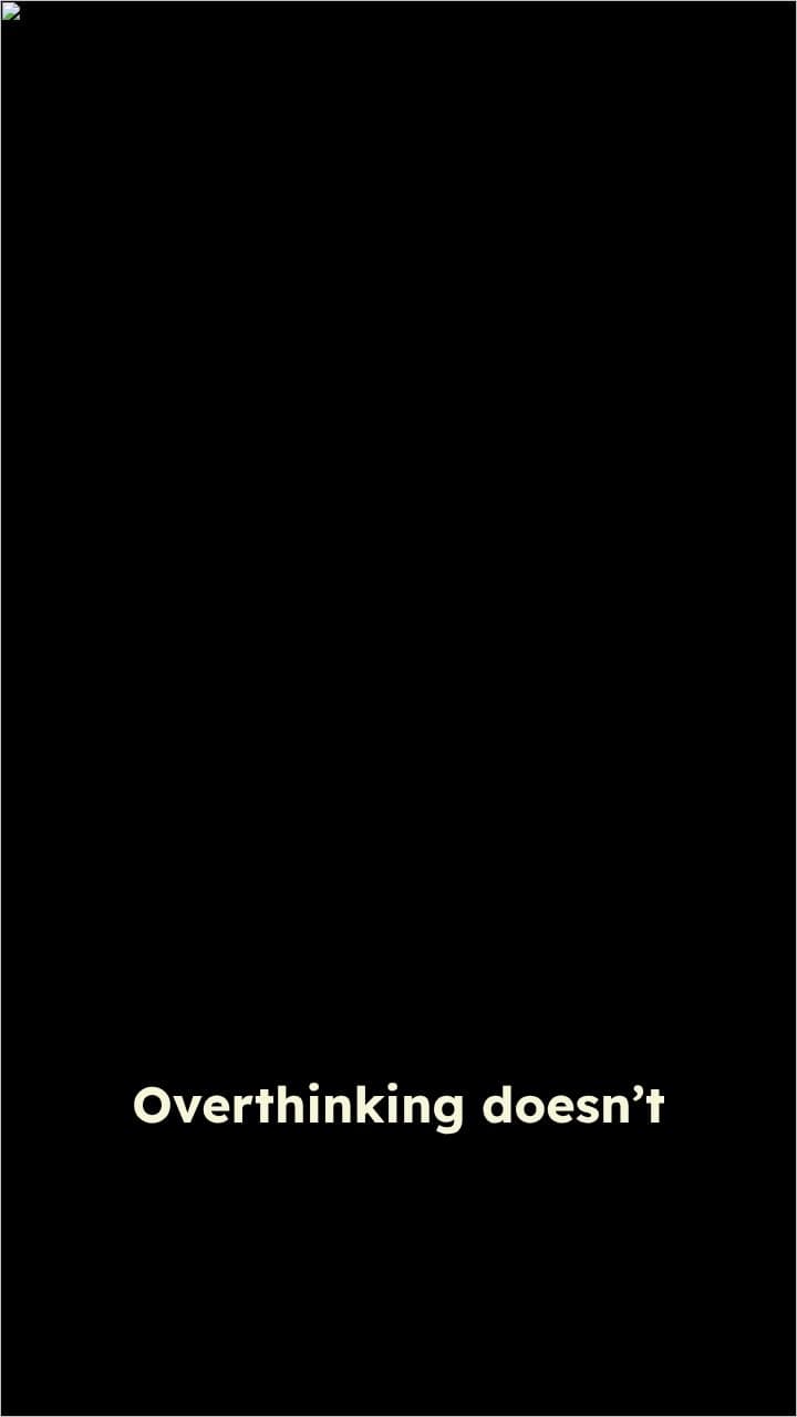 Letting Go of Overthinking