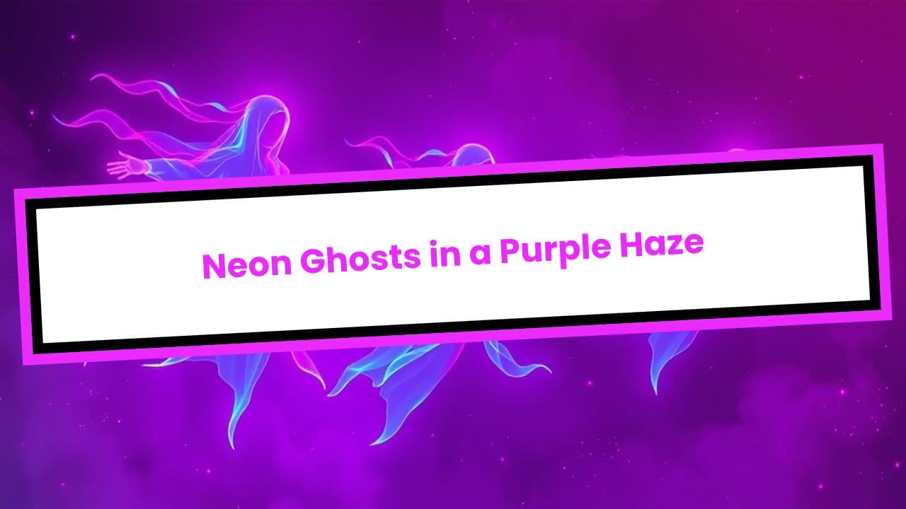 Neon Ghosts in a Purple Haze