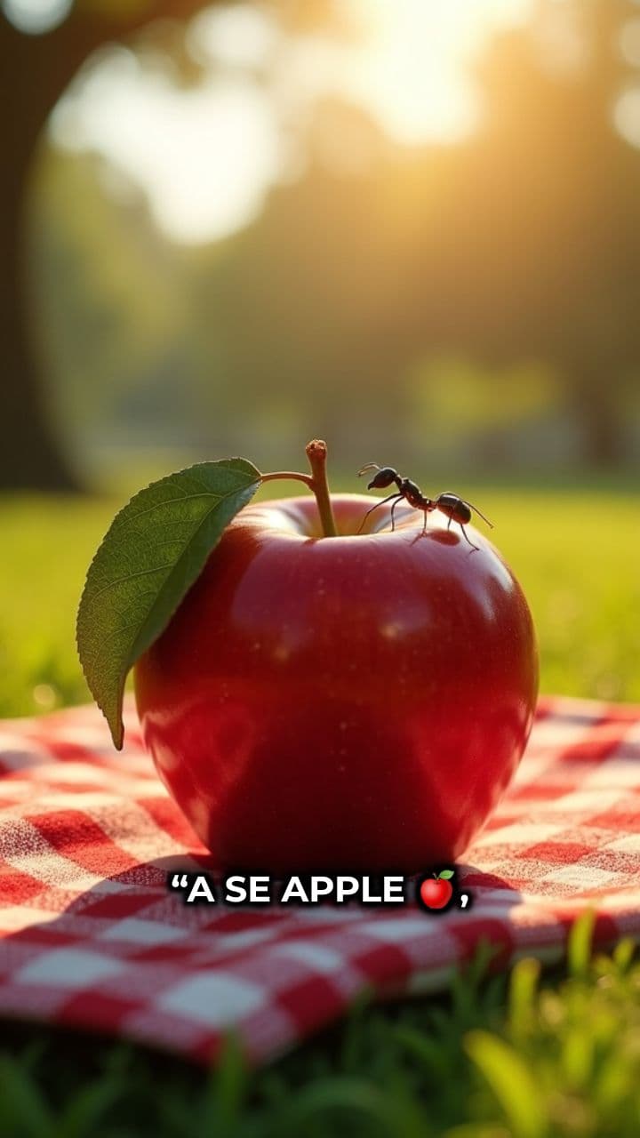 ABC with Apple, Ant, Ball, Bus