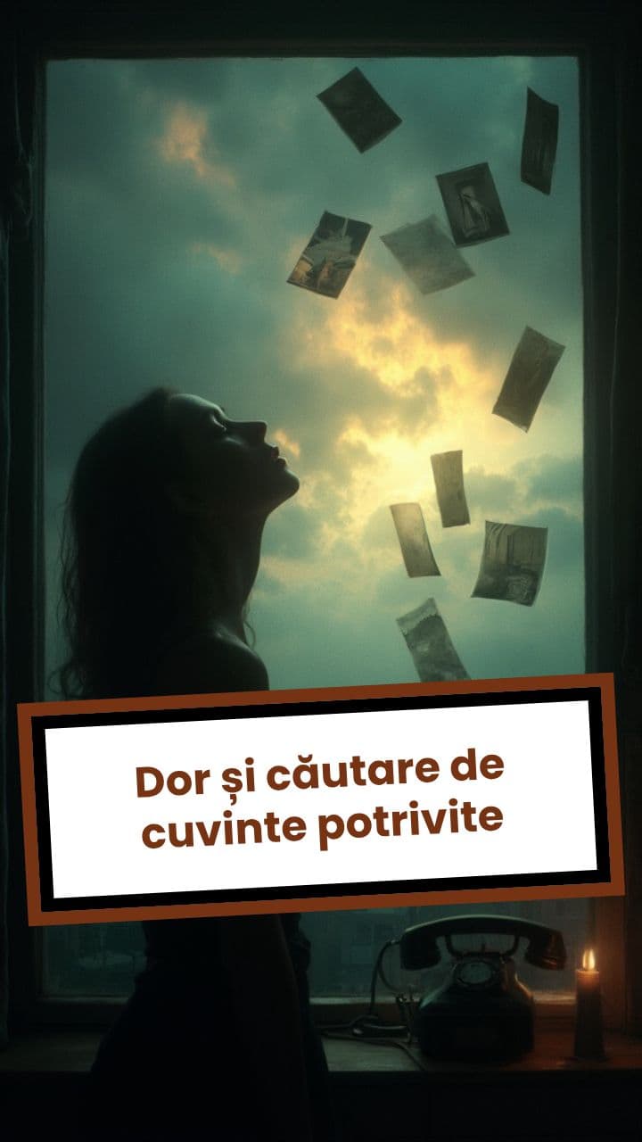 Dor și căutare de cuvinte potrivite