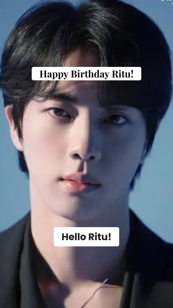 A Special Birthday Wish for Ritu from Seokjin