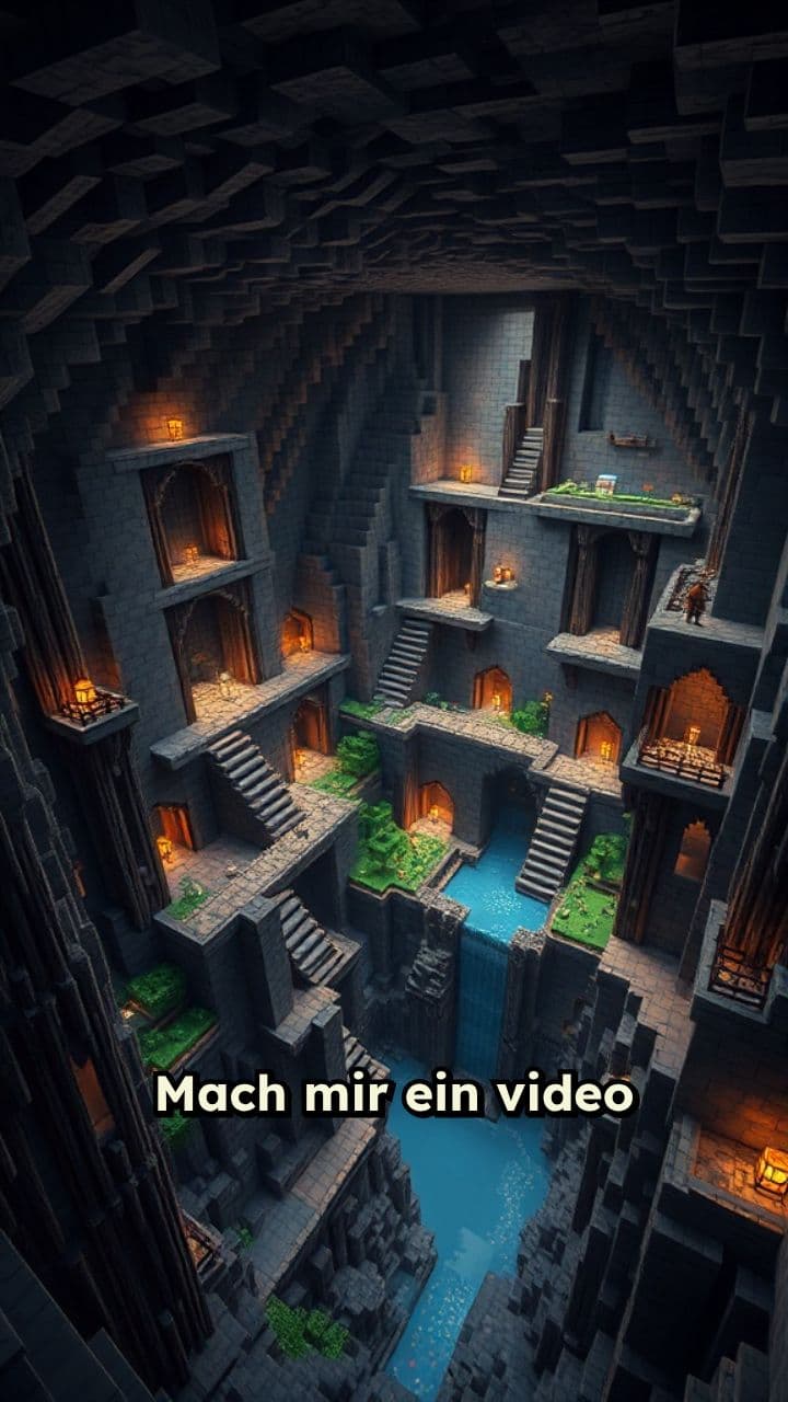 Minecraft Untergrundbasis 80x120 Blöcke