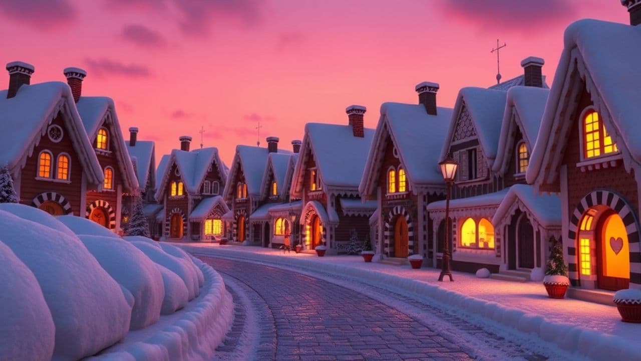 Jolly Little Elves Under Moonlight