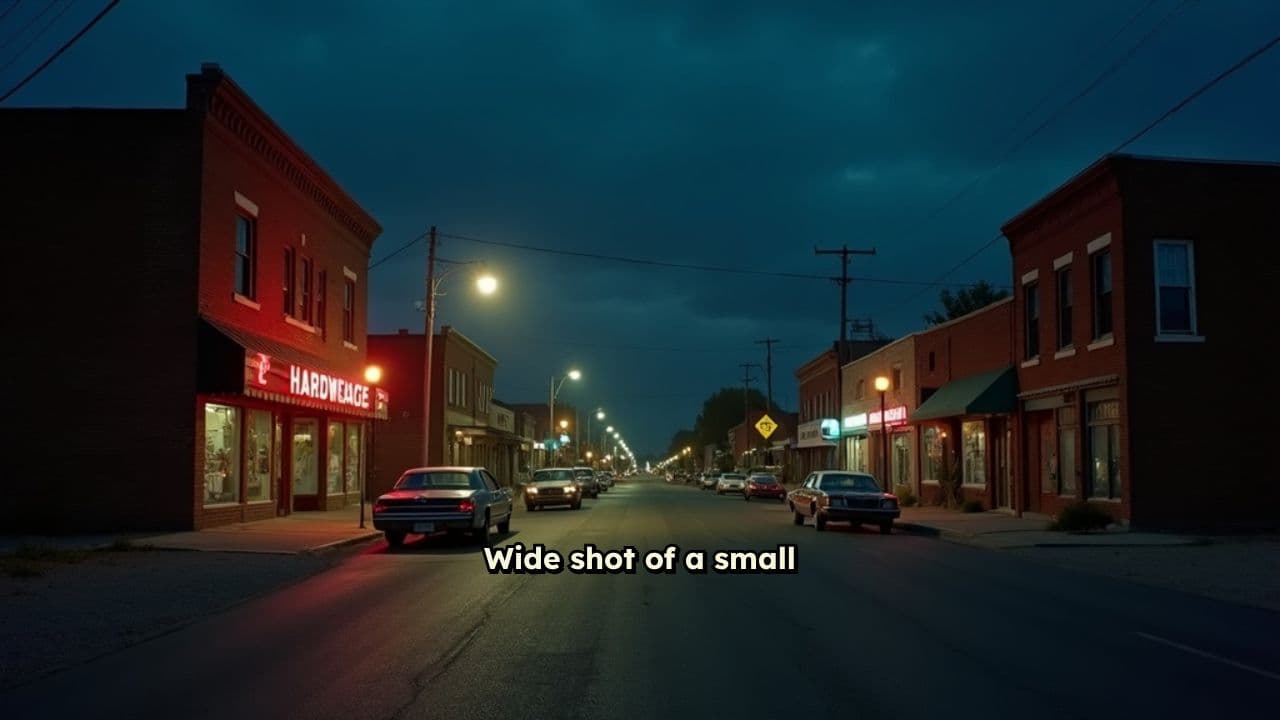 Fogbound Small Town Night