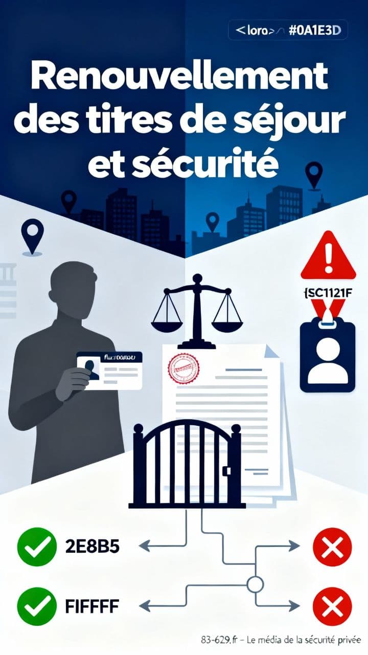 Renouvellement des titres de séjour et sécurité