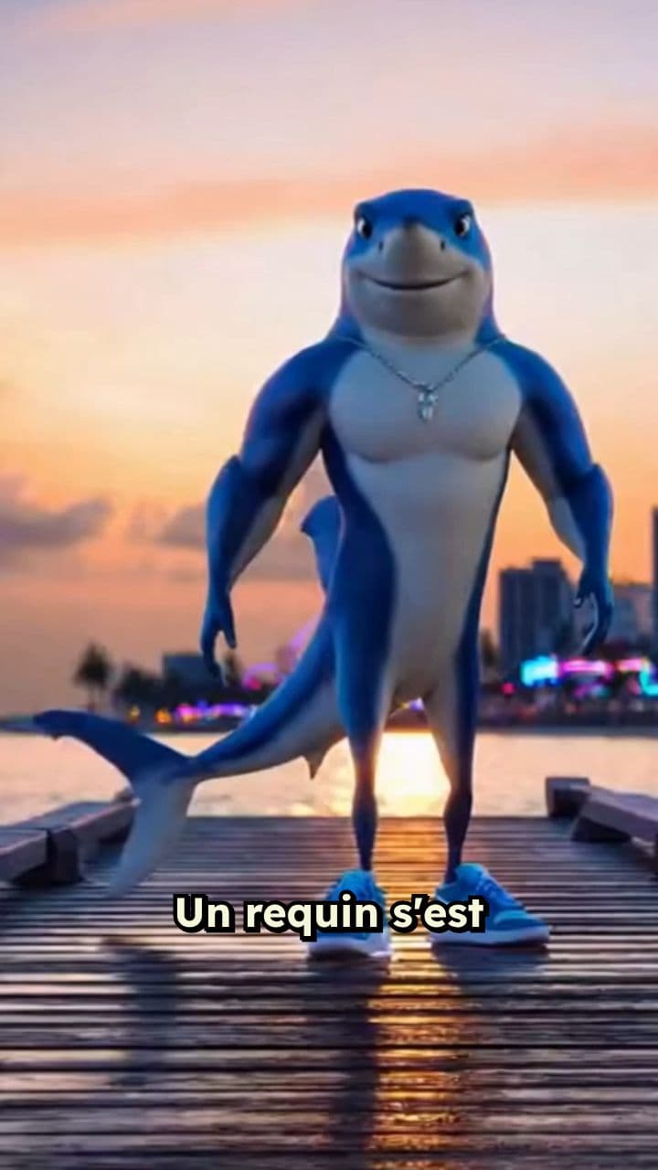 Le requin devenu humain