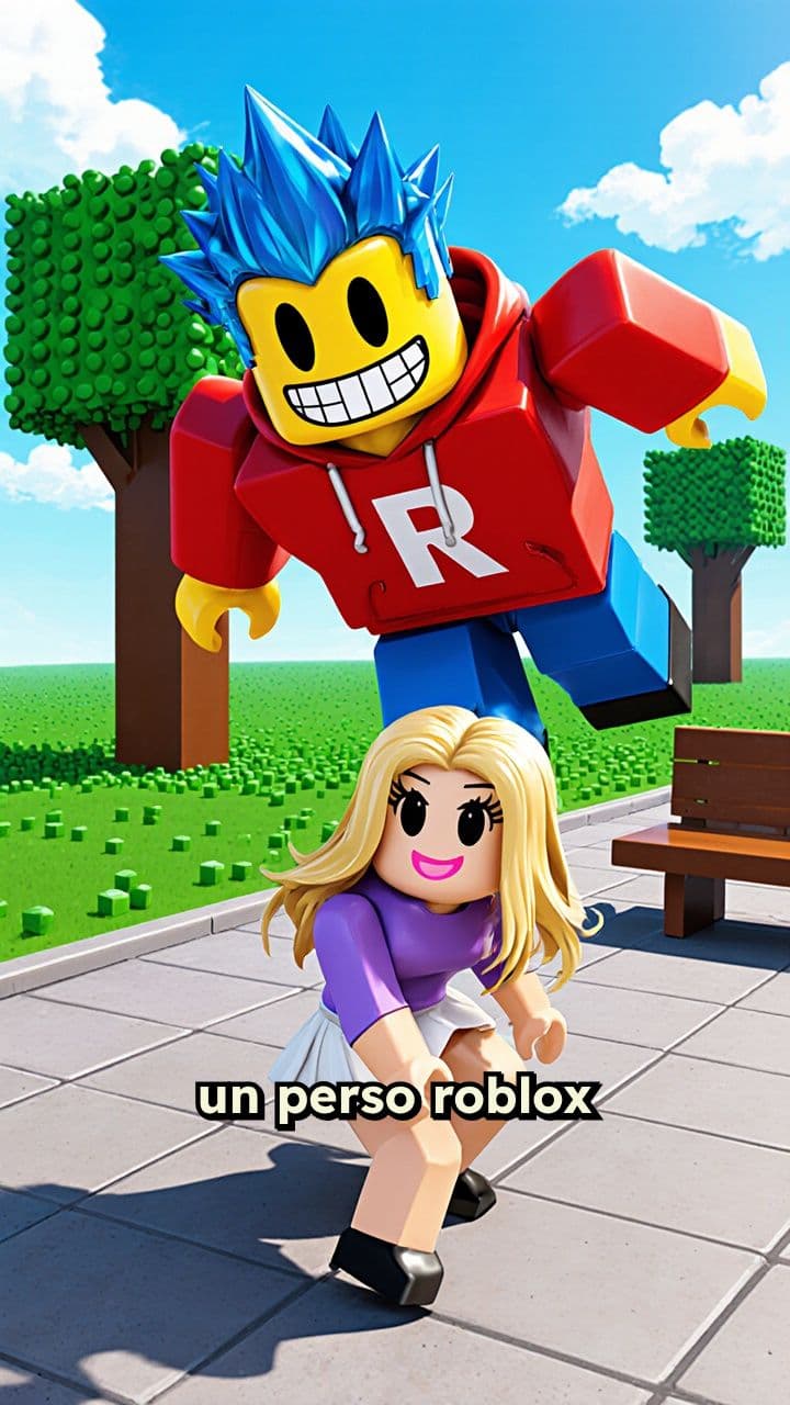 Personnage Roblox qui tombe à la balayette