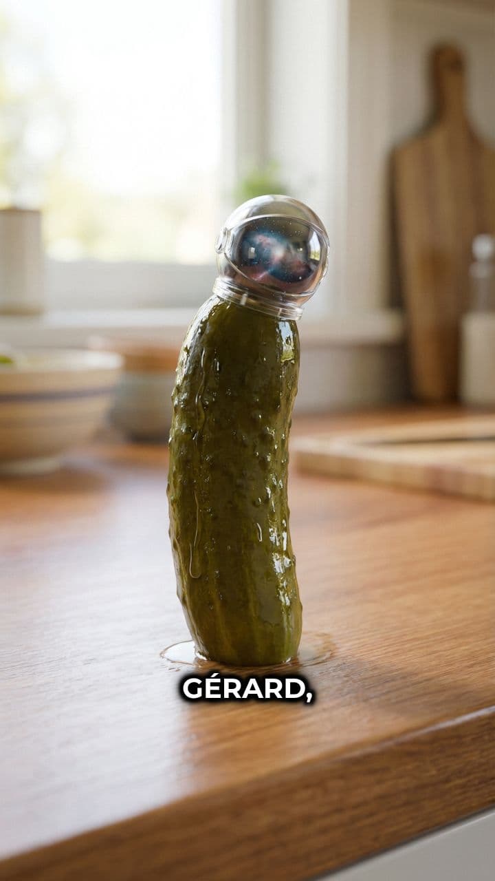 Gérard, le cornichon astronaute