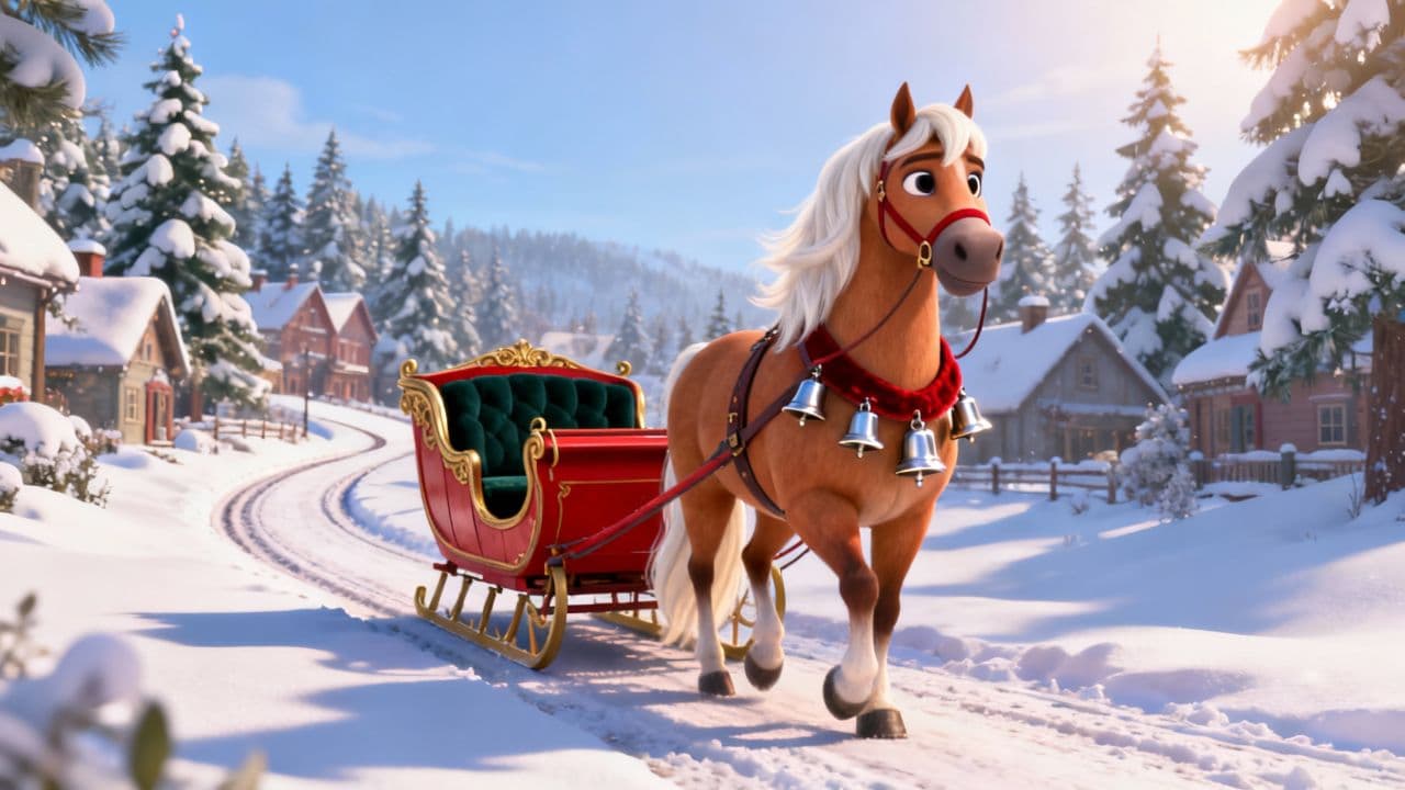 Schlittenfahrt im Winterzauber