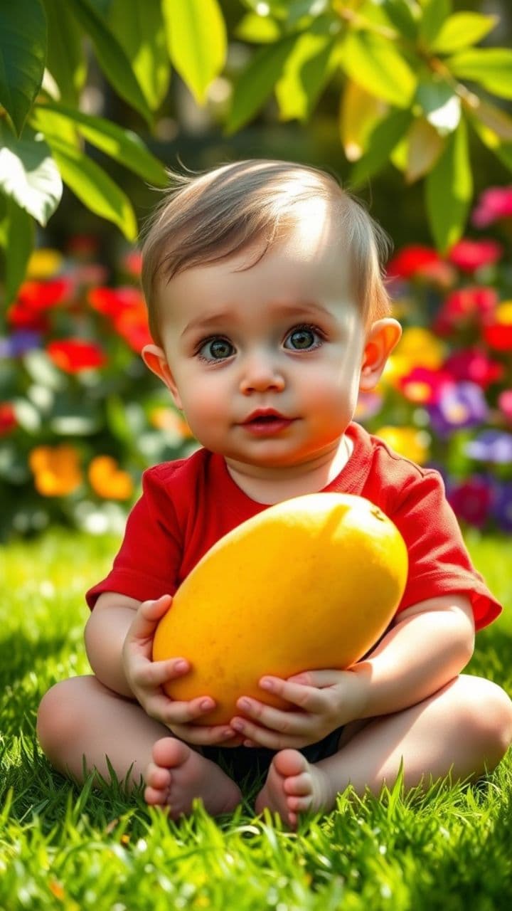 Cute Baby Mango Delight