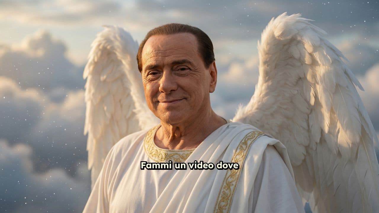 Berlusconi risorto come angelo