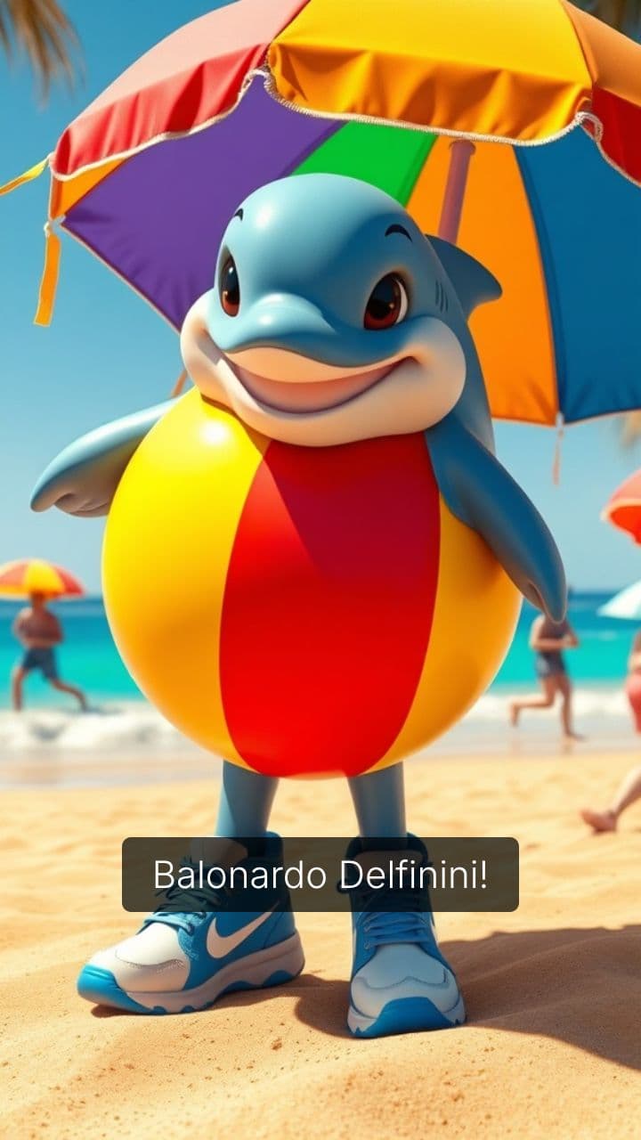 Balonardo Delfinini: La Aventura Brainrot en la Playini