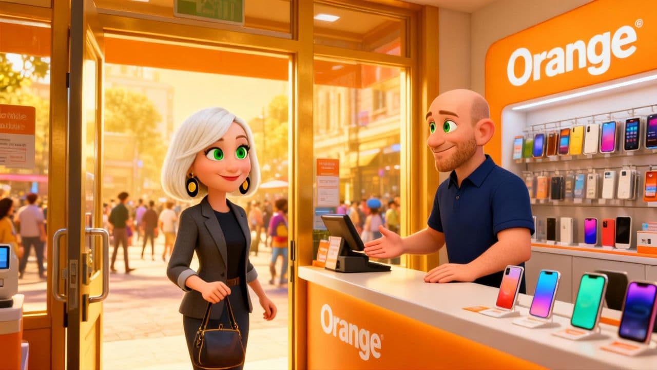 #7292-A Love Story in an Orange Mobile Store