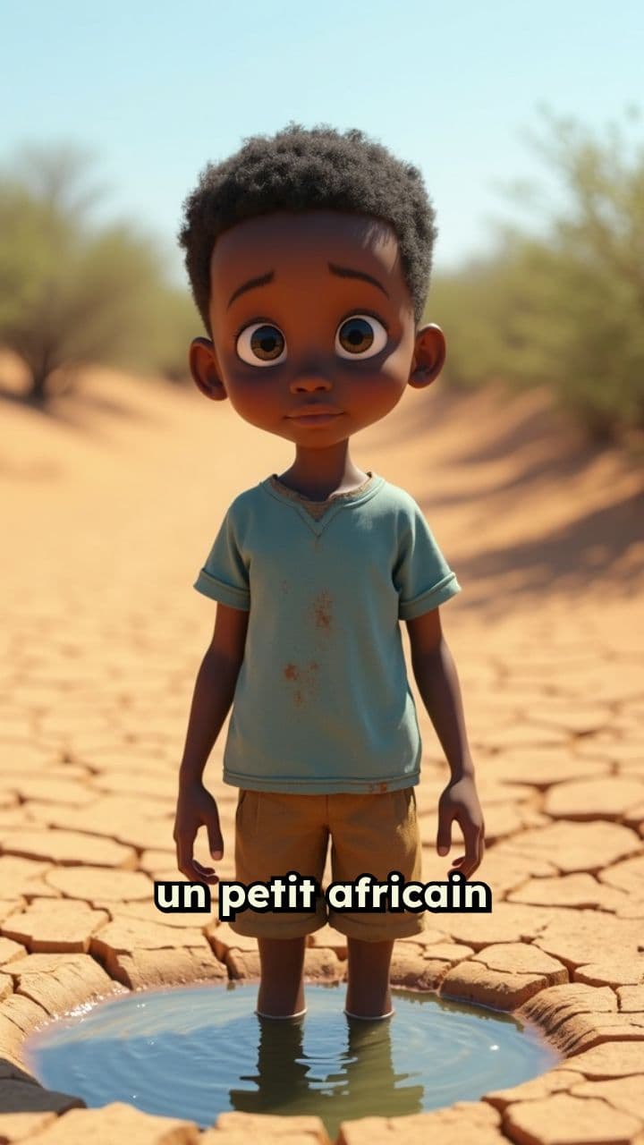 La découverte de l'eau par un enfant