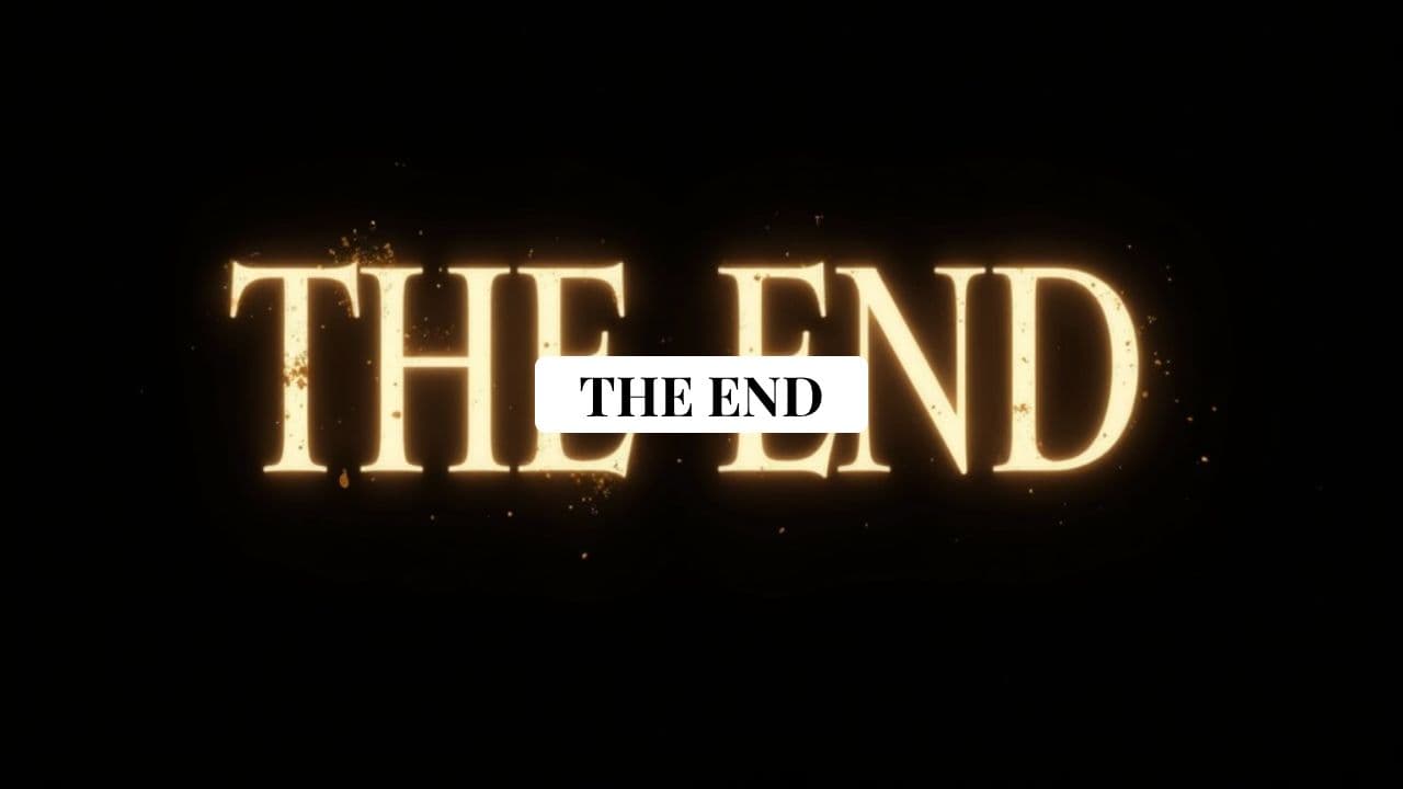 Vintage The End Animated Title