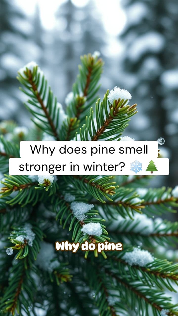 Why Pine Smells Stronger in Winter