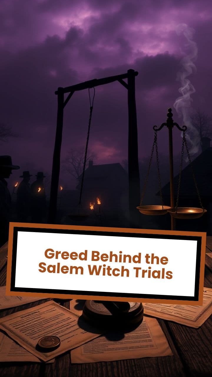 Greed Behind the Salem Witch Trials